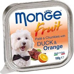 Monge Dog Fruit консервы для собак утка с апельсином 100 гр