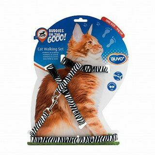 DUVO+ Шлейка для крупных кошек &quot;Тигровая&quot;