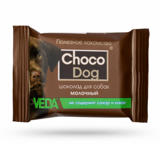 Лакомство Choco Dog шоколад молочный для собак 15 г
