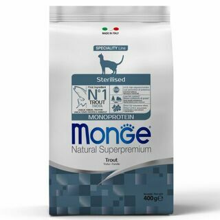Monge Cat Monoprotein Sterilised Trout корм для стерилизованных кошек с форелью 400г