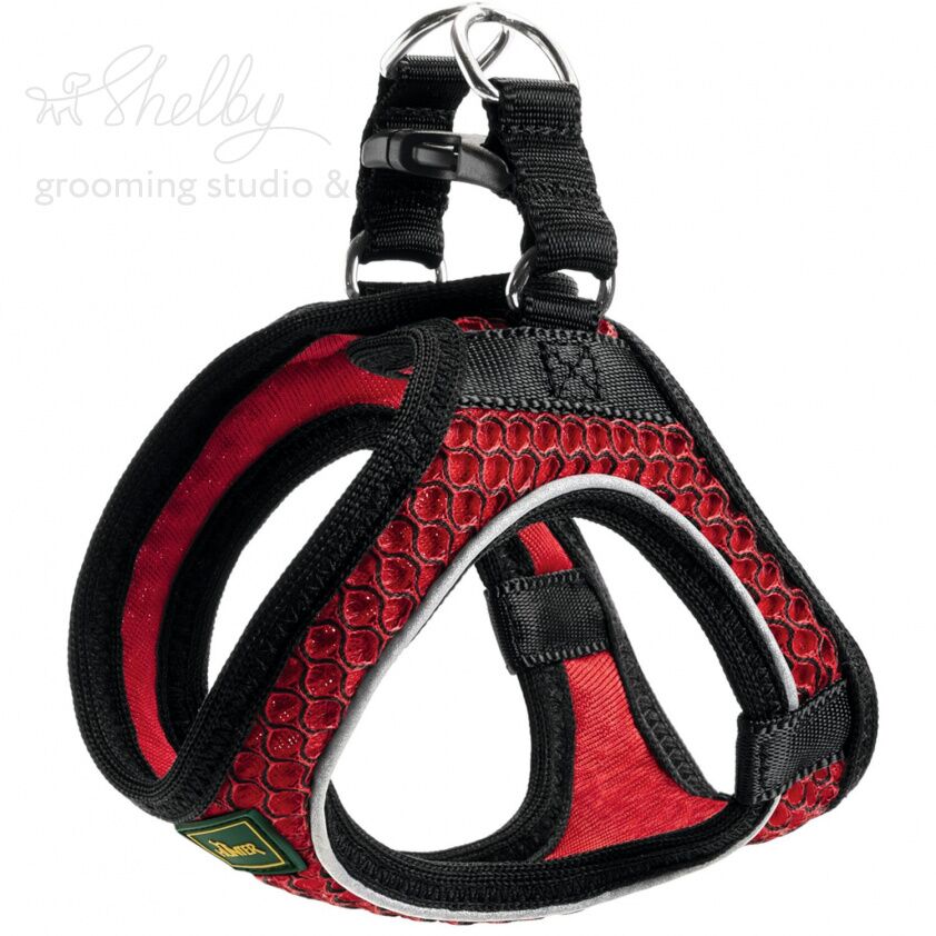 Hunter шлейка для собак Hilo Comfort 36-40 см, сетчатый текстиль, красная