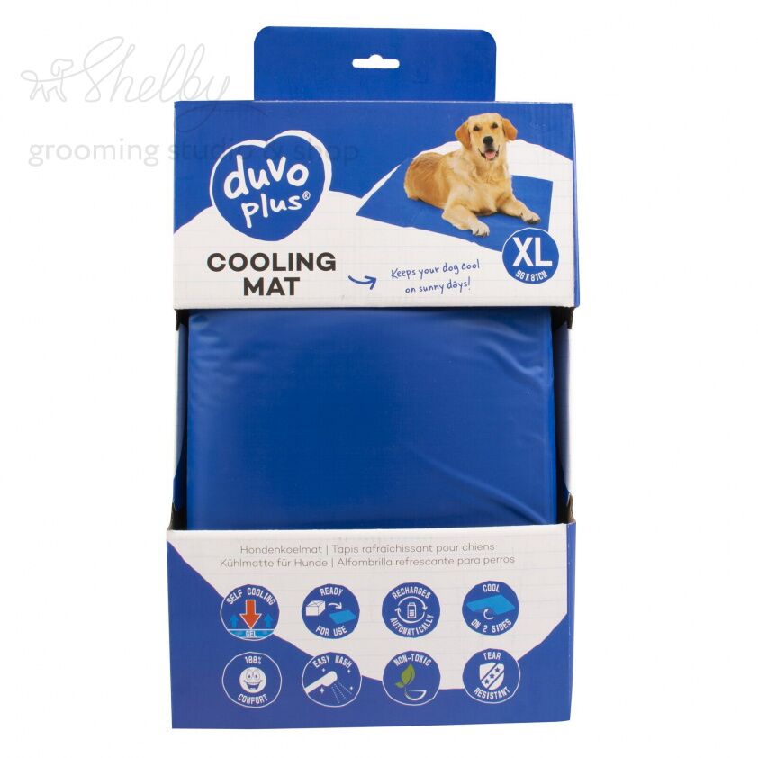 DUVO+ Мат охлаждающий для животных, голубой, XL (96х81см) (Бельгия)