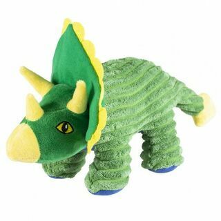 DUVO+ Игрушка для собак мягкая &quot;Динозавр - Трицератопс&quot;, зелёная, 34х17х18см (Бельгия)