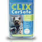 COA Шлейка автомобильная для собак с ремнем безопасности "CLIX CarSafe", чёрная, L, 75-95см!