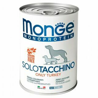 Monge Dog Monoprotein Solo консервы для собак паштет из индейки 400г