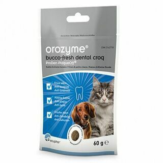 Жевательные крекеры Orozyme Dental Croq (60 гр) для кошек и собак меньше 10 кг