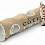 Туннель для кошек шуршащий "Cote Divoire", бежевый, 120х25х25см