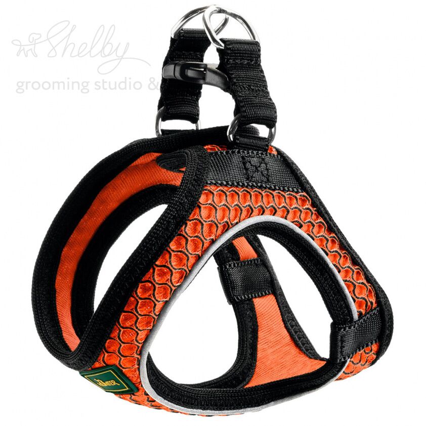 Hunter шлейка для собак Hilo Comfort 58-65 см, сетчатый текстиль, оранжевая