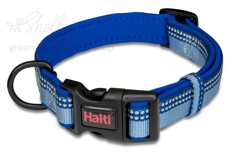 COA Ошейник для собак "HALTI Collar", голубой, M, 30-50см (Великобритания)