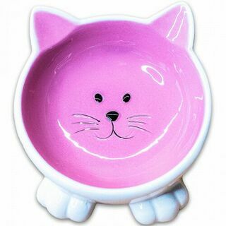 КерамикАрт миска керамическая Мордочка кошки на ножках