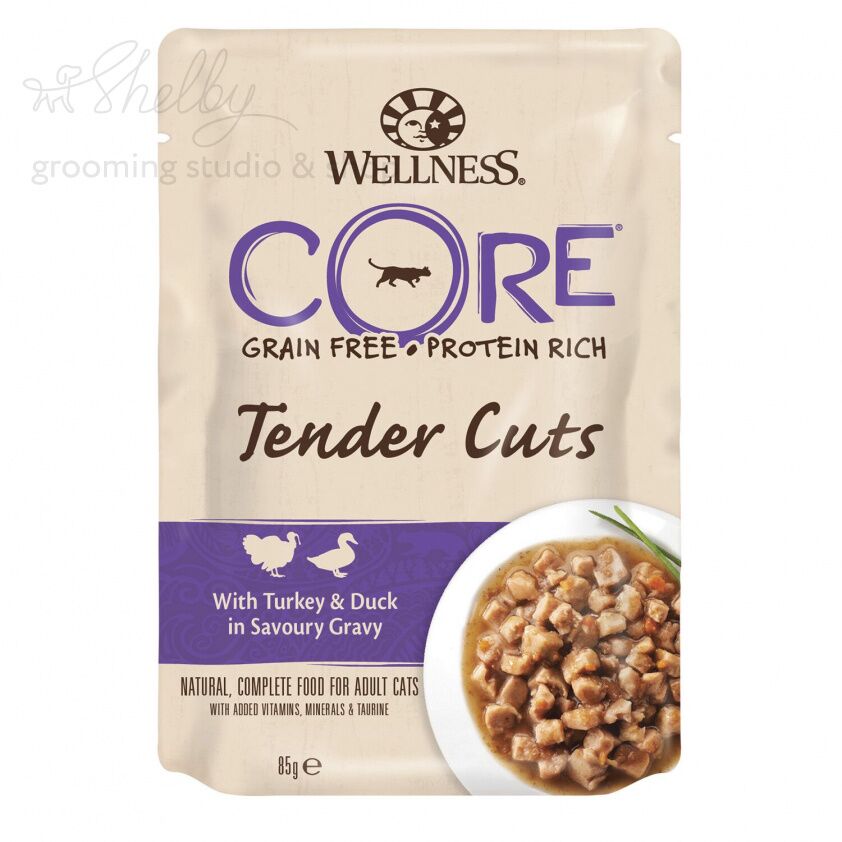 TENDER CUTS паучи из индейки с уткой в виде нарезки в соусе для кошек 85 г