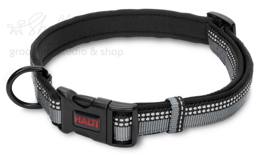 COA Ошейник для собак "HALTI Collar", черный, L, 45-66см (Великобритания)