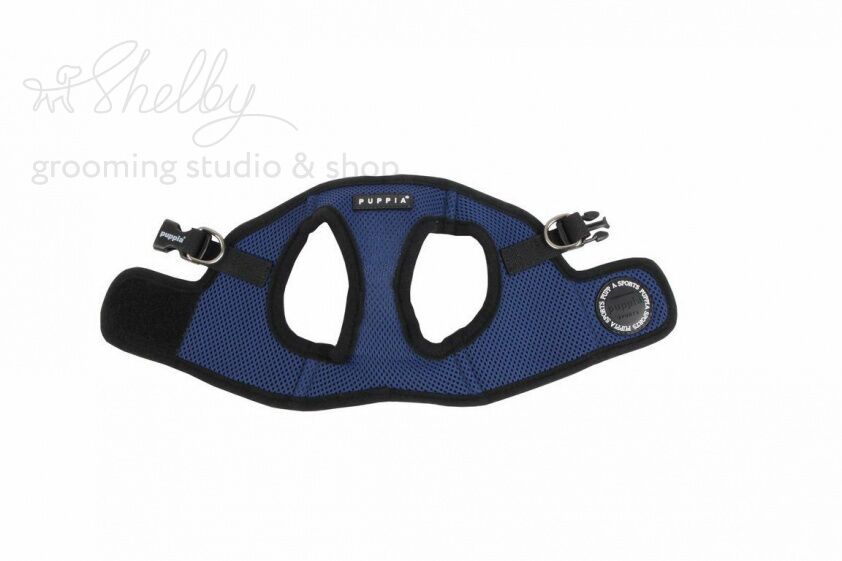 Шлейка для собак "Soft Vest" Синяя с черной окантовкой S 26 см 30-32 см 5.3см