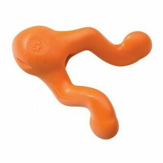 West Paw Zogoflex игрушка для собак Tizzi L для лакомств 16.5 см оранжевая