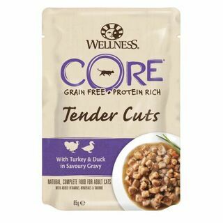 TENDER CUTS паучи из индейки с уткой в виде нарезки в соусе для кошек 85 г