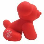 DUVO+ Игрушка для собак латексная "Надувной мопс", красная, 9.5x6x8.5см 
