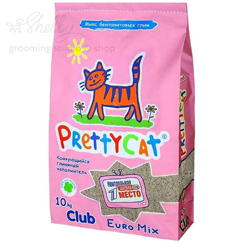 PrettyCat наполнитель комкующийся для кошачьих туалетов "Euro Mix" 10 кг