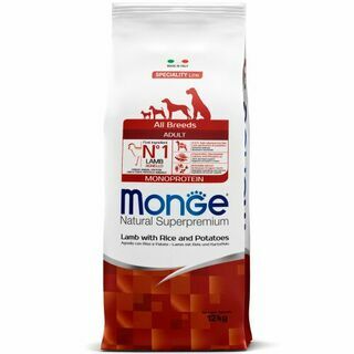 Monge Dog Monoprotein корм для собак всех пород ягненок с рисом и картофелем 12 кг