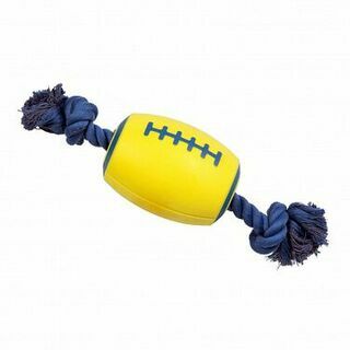 DUVO+ Игрушка для собак резиновая &quot;Supa Tug Ball Rope&quot;, желтая, 30х8х8см (Бельгия)