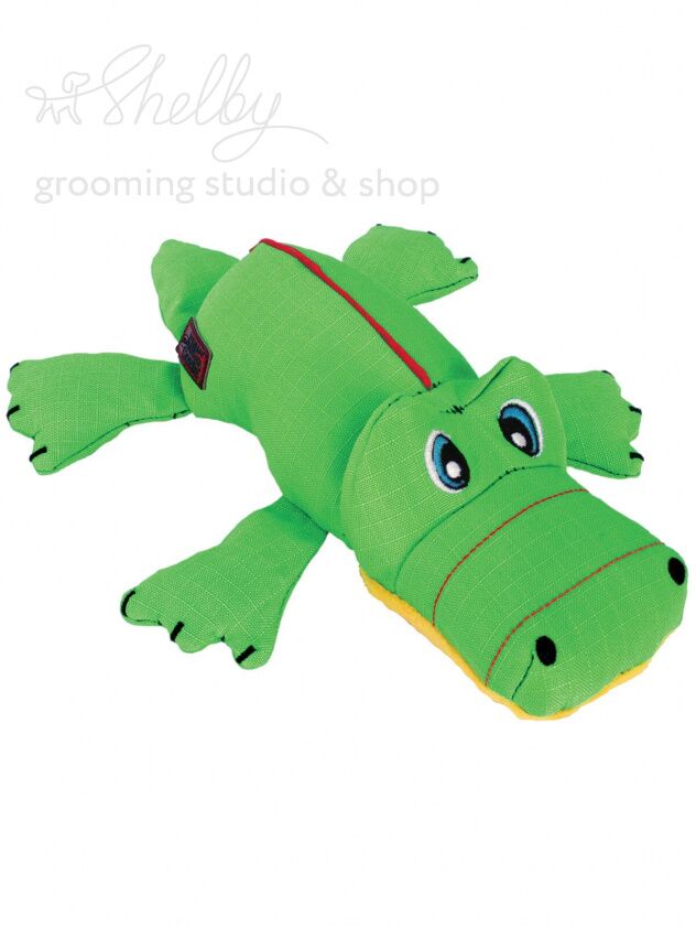 KONG игрушка для собак Крокодил L большая 12х9 см