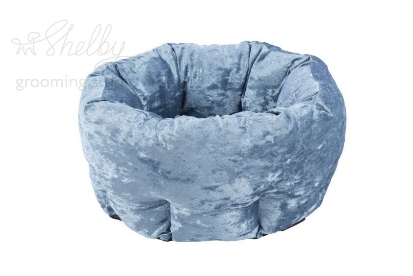 Лежак для животных "Velvet", синий, 45см