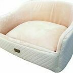 Лежак - диван для собак "Royal", белый, 60х45х33см