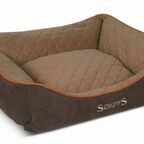 SCRUFFS Лежак для животных с бортиками "Thermal Box Bed", коричневый, 60х50х19см