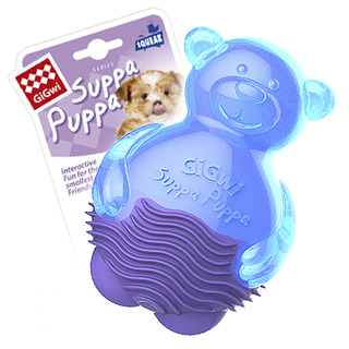 Игрушка для маленьких собак Мишка с пищалкой 9см, серия SUPPA PUPPA