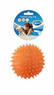 DUVO+ Игрушка для собак резиновая &quot;Мяч игольчатый&quot;, оранжевая, 8см (Бельгия)