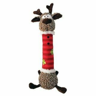 KONG Holiday игрушка для собак &quot;Олень&quot; , с пищалкой внутри, 37 см, плюш
