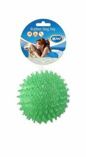 DUVO+ Игрушка для собак резиновая &quot;Мяч игольчатый&quot;, зелёная, 8см (Бельгия)
