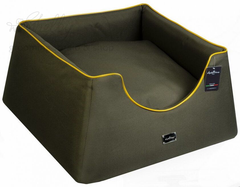 Лежак для животных "Maranello", зеленый, 64х64х29см
