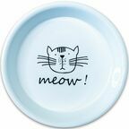 КерамикАрт миска керамическая для кошек MEOW! 200 мл, белая