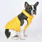 PUPPIA Жилет для собак утеплённый "Ultralight 2Colorway", жёлтый M 28 см 40 см 27 см