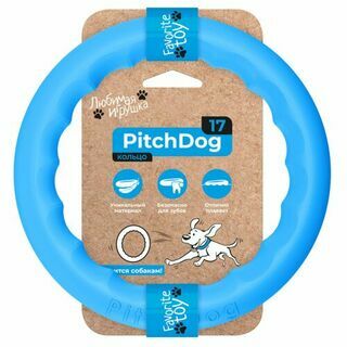 PitchDog кольцо для апортировки d 17 см, голубое
