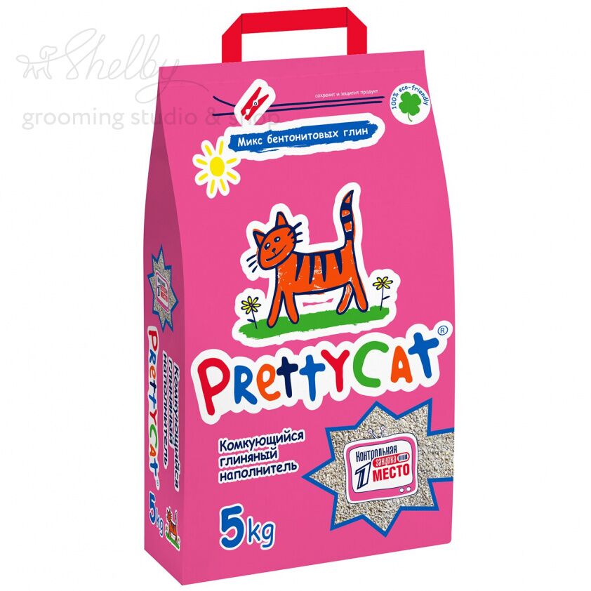 PrettyCat наполнитель комкующийся для кошачьих туалетов "Euro Mix" 5 кг (замена 620086)