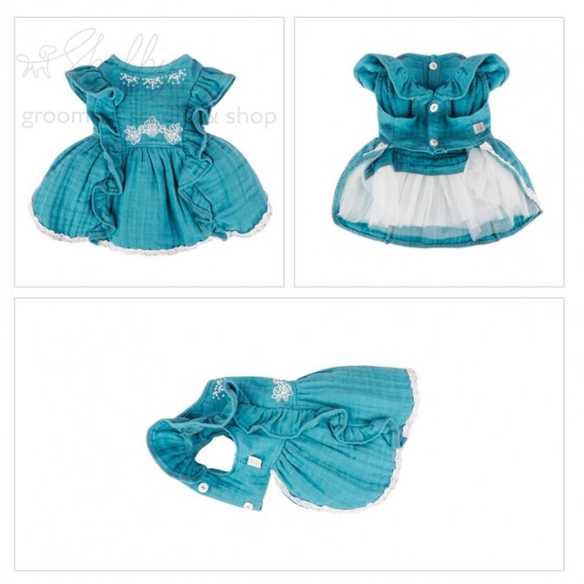 205 Платье M/L Голубой # 713