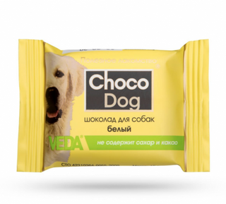 Лакомство Choco Dog шоколад белый для собак 15гр