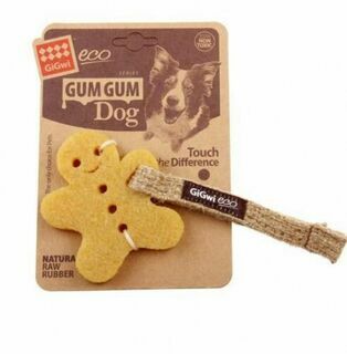 Игрушка для собак Маленький пряник из экорезины 10см, серия GUM GUM DOG ECO
