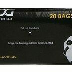 DOOG Пакеты биоразлагаемые для уборки за собакой, чёрные, 36х14см, 1х20шт