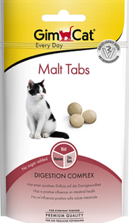 GIMCAT Витамины для кошек для выведения шерсти Мальт Табс 40 г