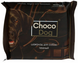 Лакомство Choco Dog шоколад темный для собак 15 г
