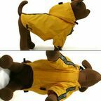Puppia Плащ для собак BASE JUMPER со светоотражающими лентами желтый 3L 47 см 76 см 48 см