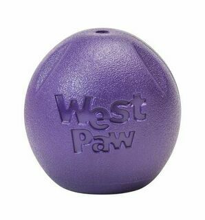 Игрушка для собак мячик 9 см фиолетовая